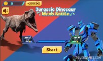 Jurassic Dinosaur Mech Battle: Menu